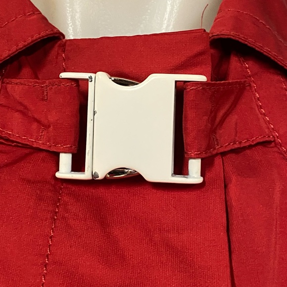 Dolce & Gabbana Red Raincoat Trench Coat 42 - Picture 4 of 10